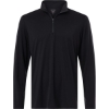 Custom Mens JAQ Stretch Performance Quarter-Zip Black/ Carbon