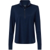 Custom Womens JAQ Stretch Performance Quarter-Zip Classic Navy/ Carbon
