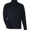 Custom Mens Revive Coolcore® Quarter-Zip Pullover Black