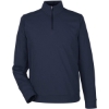 Custom Mens Express Tech Performance Pique Quarter-Zip Pullover Classic Navy