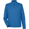 Custom Mens Express Tech Performance Pique Quarter-Zip Pullover Light Nautical Blue
