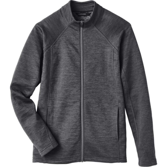 Custom Womens Flux 2.0 Full-Zip Jacket Black Heather/ Carbon