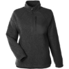Custom Womens Aura Sweater Fleece Quarter-Zip Pullover Black/ Black