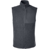 Custom Mens Aura Sweater Fleece Vest Carbon/ Carbon