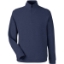 Custom Mens Spirit Textured Quarter-Zip Pullover Classic Navy Heather
