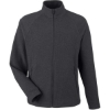 Custom Mens Spirit Textured Full-Zip Black Heather