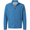 Custom Mens Spirit Textured Full-Zip Light Nautical Blue Heather