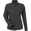 Custom Womens Spirit Textured Full-Zip Black Heather