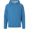 Custom Mens Spirit Textured Hooded Pullover Light Nautical Blue Heather