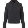 Custom Womens Spirit Textured Hooded Pullover Black Heather