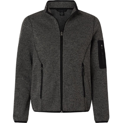 Custom Womens Jasper Full-Zip Fleece Jacket Black/ Grey