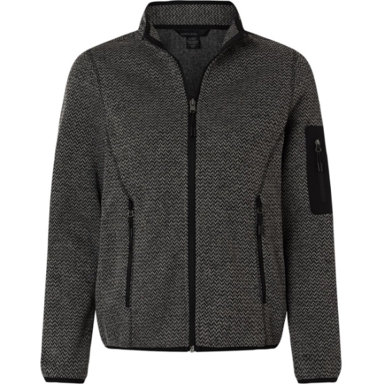Custom Womens Jasper Full-Zip Fleece Jacket Black/ Grey