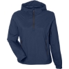 Custom Womens Aura Lightweight Packable Anorak Classic Navy/ Carbon