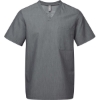 Custom Mens Limitless V-Neck Stretch Scrub Top Dynamo Grey
