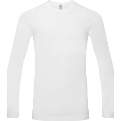 Custom Mens Unstoppable Fresh Long Sleeve Underscrub Base Layer T-Shirt White
