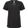 Custom Womens Limitless V-Neck Stretch Scrub Top Black