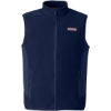Custom Mens Harbor Fleece Vest Vineyard Navy