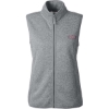 Custom Womens Mountain Sweater Fleece Vest Grey Heather
