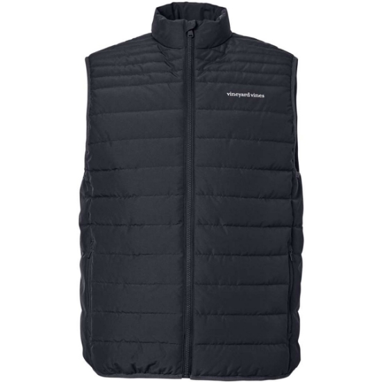Custom Mens Mountain Weekend Puffer Vest Jet Black