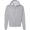 Custom Unisex EcoSmart® Full-Zip Hooded Sweatshirt Light Steel