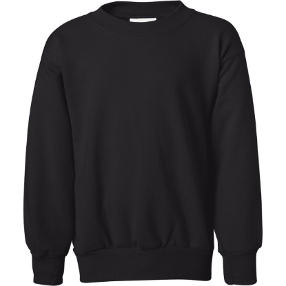 Custom Youth EcoSmart® Crewneck Sweatshirt Black
