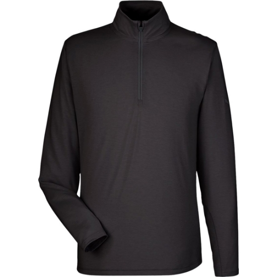 Custom Mens Bandon Quarter-Zip Pullover Puma Black