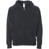 Custom Toddler Lightweight Special Blend Raglan Zip Hood Black
