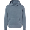 Custom Youth Midweight Pigment-Dyed Hooded Sweatshirt Pigment Slate Blue