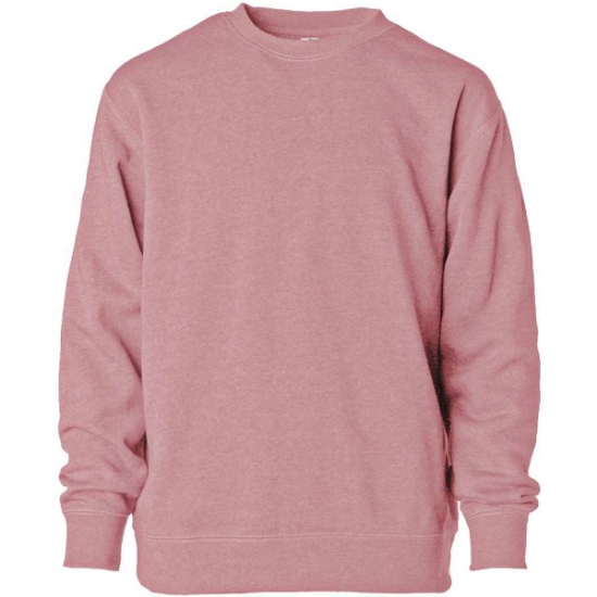 Custom Youth Lightweight Special Blend Crewneck Sweatshirt Orchid Heather