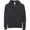 Custom Youth Lightweight Special Blend Raglan Zip Hood Black