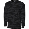 Custom Unisex Premium Long Sleeve T-Shirt Black Camo