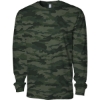 Custom Unisex Premium Long Sleeve T-Shirt Forest Camo