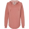 Custom Women’s Lightweight California Wave Wash Hooded Sweatshirt Dusty Rose
