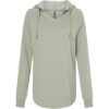 Custom Women’s Lightweight California Wave Wash Hooded Sweatshirt Sage