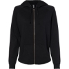 Custom Womens California Wave Wash Full-Zip Hooded Sweatshirt Black