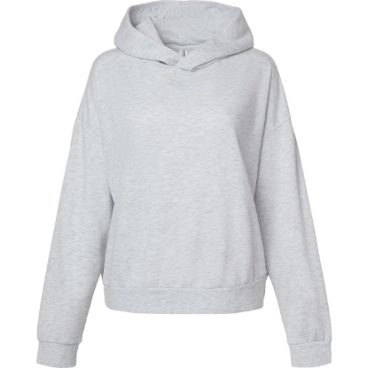 Custom Womens California Wave Wash Sunday Hooded Sweatshirt Ash Heather