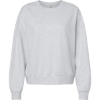 Custom Womens California Wave Wash Sunday Crewneck Sweatshirt Ash Heather
