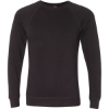 Custom Unisex Special Blend Raglan Crewneck Sweatshirt Black