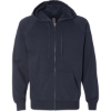 Custom Unisex Special Blend Raglan Full-Zip Hooded Sweatshirt Classic Navy