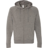 Custom Unisex Special Blend Raglan Full-Zip Hooded Sweatshirt Nickel