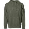 Custom Unisex Midweight Pigment-Dyed Hooded Sweatshirt Pigment Army