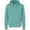 Custom Unisex Midweight Pigment-Dyed Hooded Sweatshirt Pigment Mint