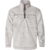Custom Unisex Sherpa Fleece Quarter-Zip Pullover Frosty Grey