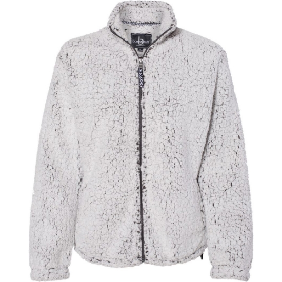Custom Women’s Sherpa Full-Zip Jacket Frosty Grey