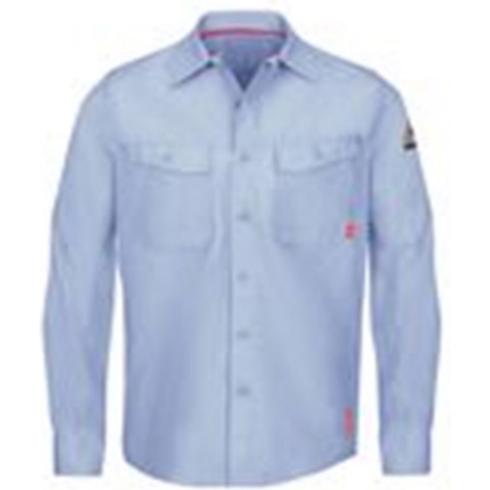 Custom Mens Tall iQ Series® Endurance Work Shirt Light Blue
