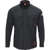 Custom Mens Tall iQ Series® Long Sleeve Comfort Woven Lightweight Shirt Navy