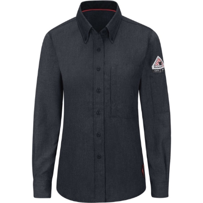Custom Womens iQ Series® Comfort Woven Lightweight Shirt Navy
