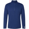 Custom Mens Striated Quarter-Zip Pullover Royal