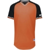 Custom Youth Classic V-Neck Jersey Burnt Orange/ Black/ White