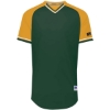 Custom Unisex Classic V-Neck Jersey Dark Green/ Gold/ White